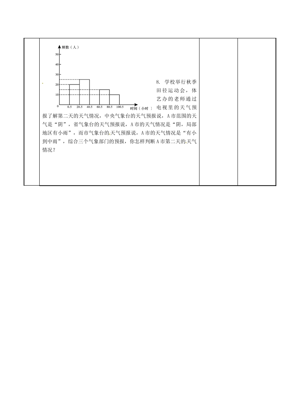 江苏省新沂市第二中学九年级数学下册 8.1 货比三家教案（2） 苏科版_第3页