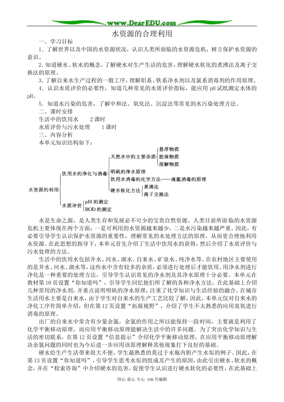 高中化学苏教版选修1 水资源的合理利用_第1页