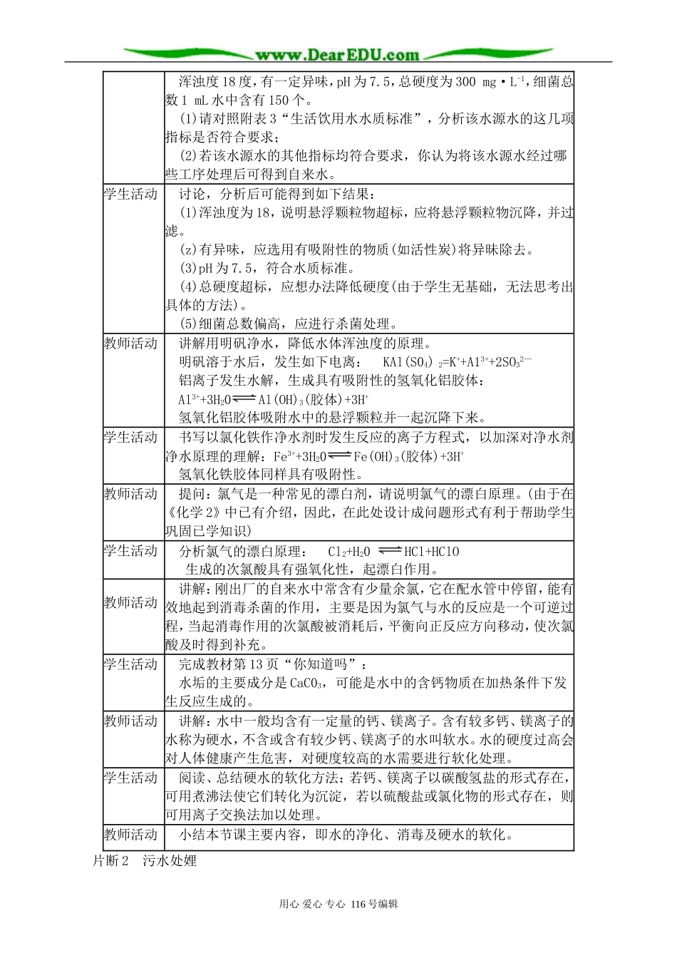 高中化学苏教版选修1 水资源的合理利用_第3页