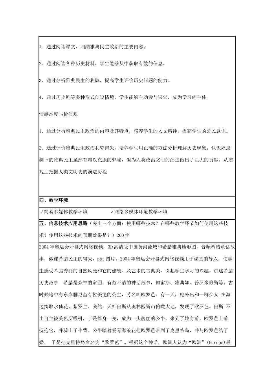 高中历史 第6课 雅典城邦的民主政治教案2 岳麓版必修1-岳麓版高一必修1历史教案_第2页