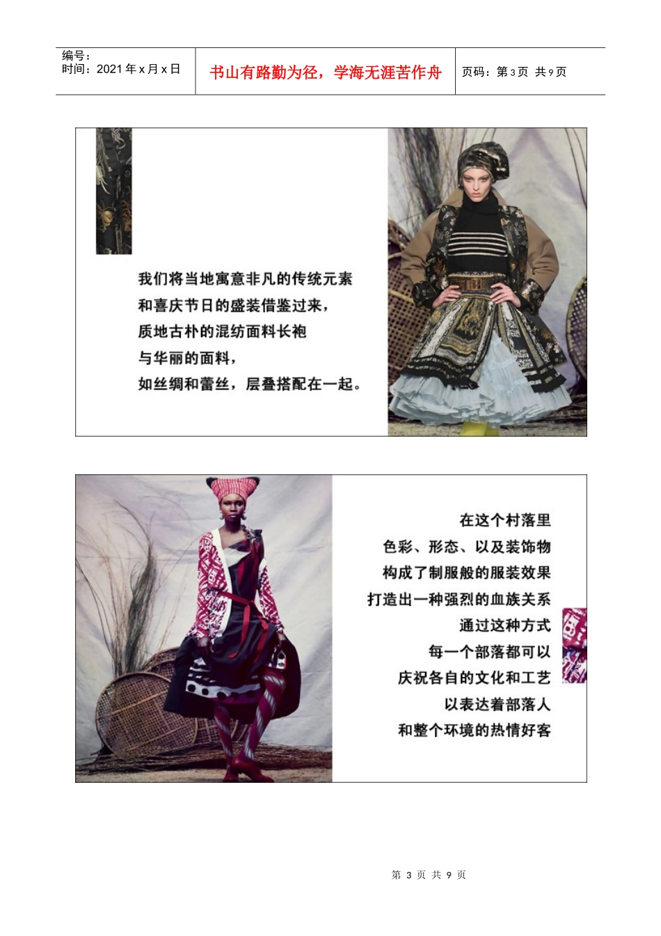 XXXX-XXXX秋冬女装设计主题--地球村(主题、色彩)_第3页