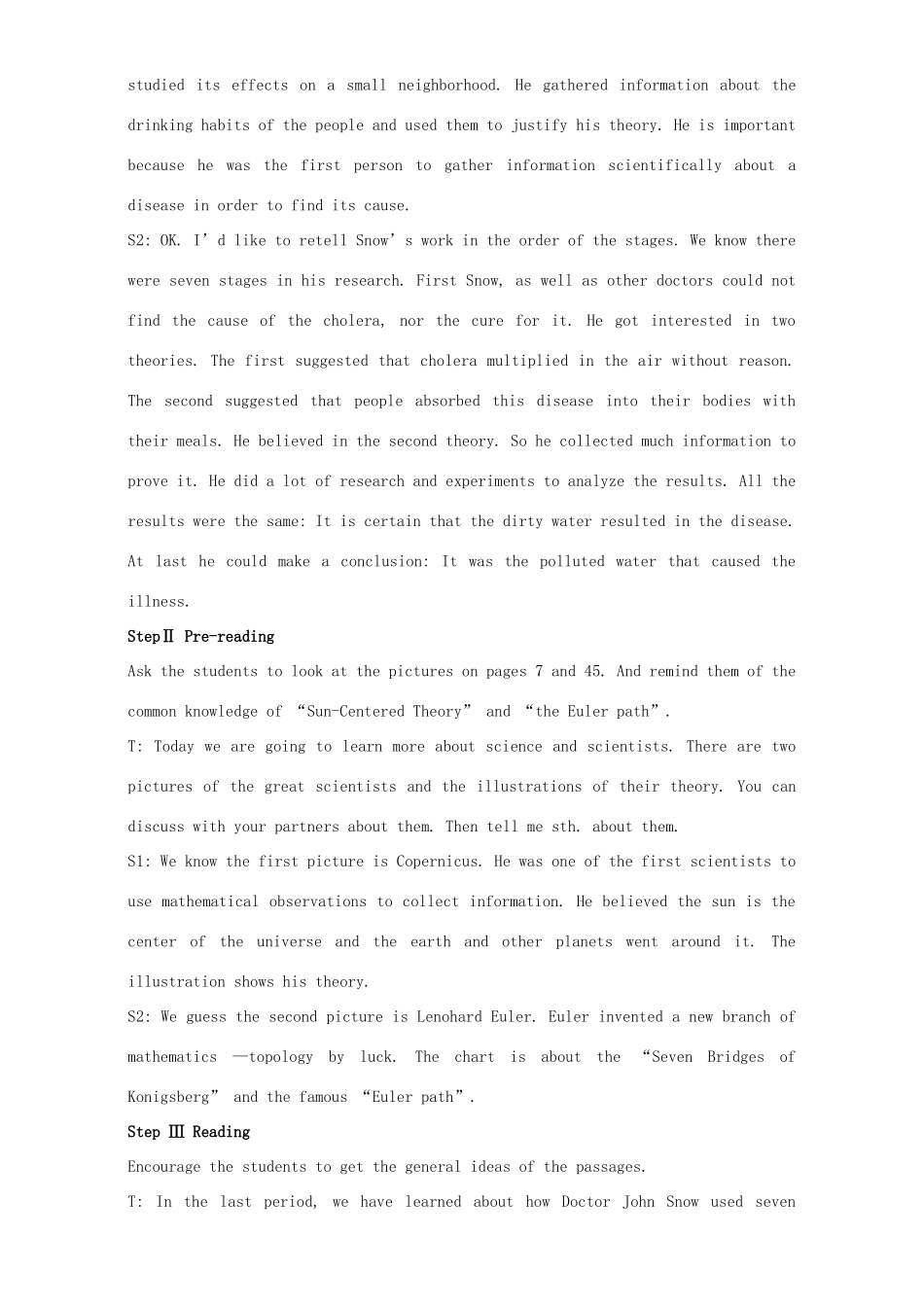 高中英语 Unit 1 Great scientists Period 5 Extensive reading教学设计 新人教版必修5-新人教版高二必修5英语教案_第2页