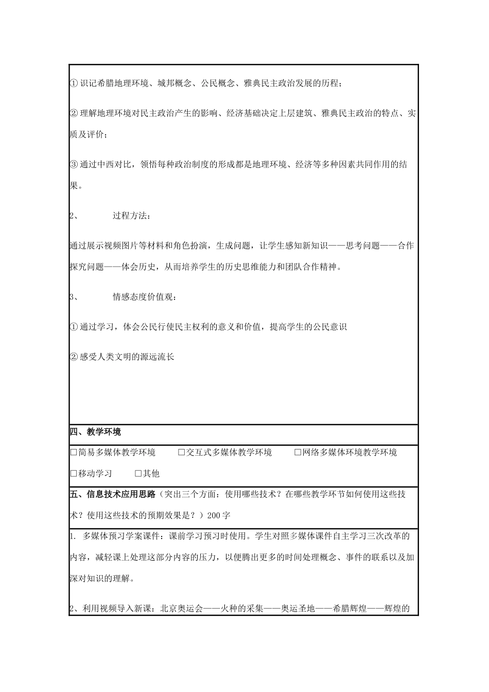 高中历史 第6课 雅典城邦的民主政治教案5 岳麓版必修1-岳麓版高一必修1历史教案_第2页
