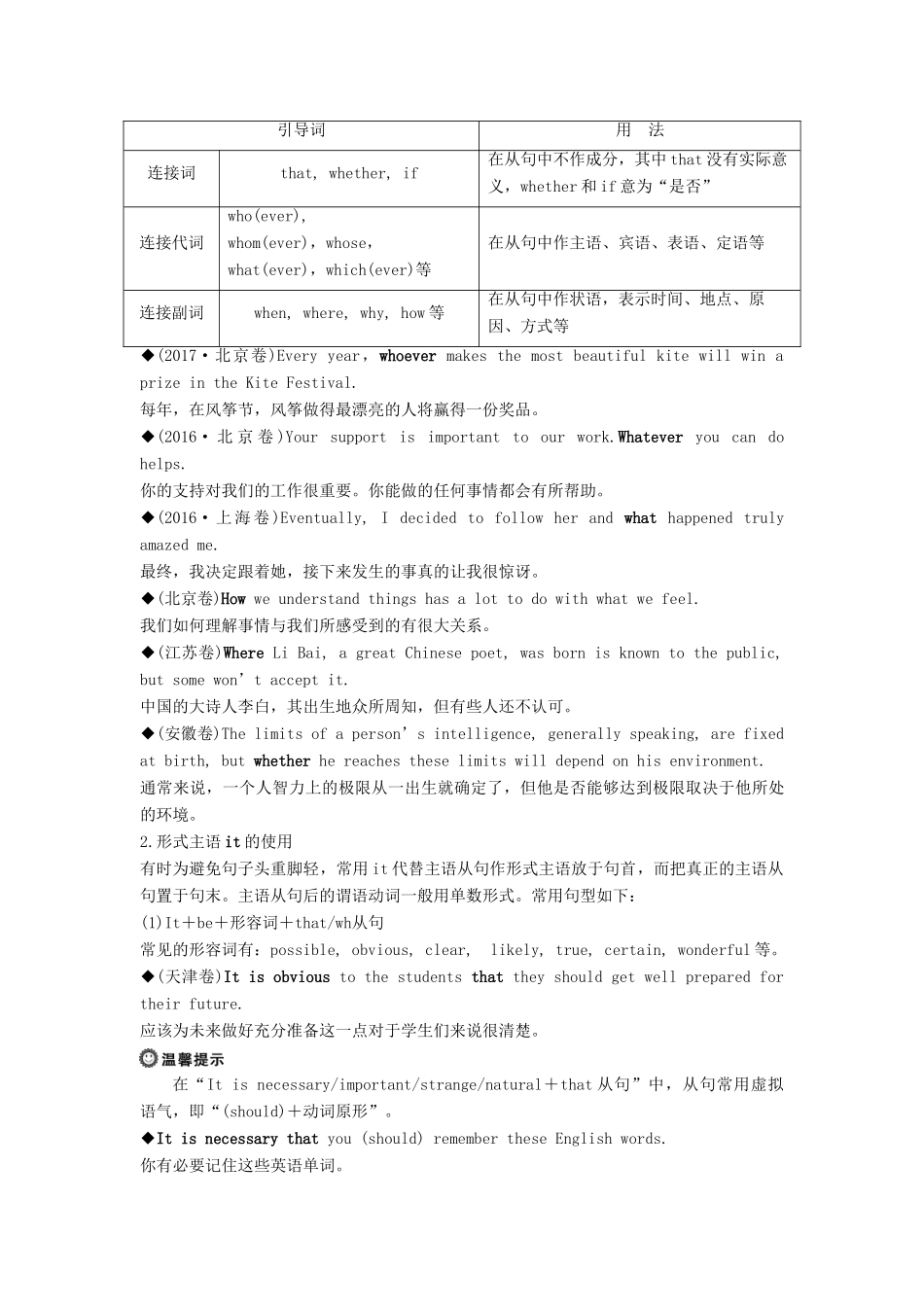 高中英语 Module 2 Highlights of My Senior Year Section Ⅳ Grammar教案 外研版选修7-外研版高二选修7英语教案_第3页
