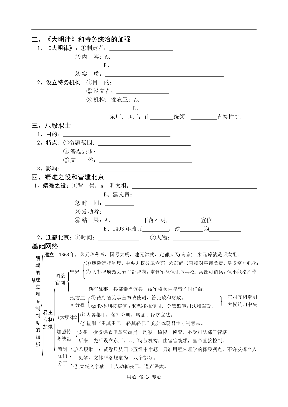高中历史明朝的建立和专制统治的加强_第2页