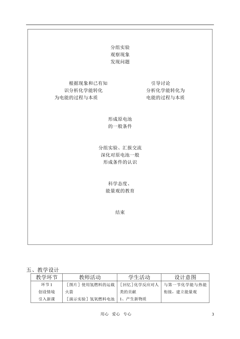 高中化学 化学能转化成电能教学设计_第3页