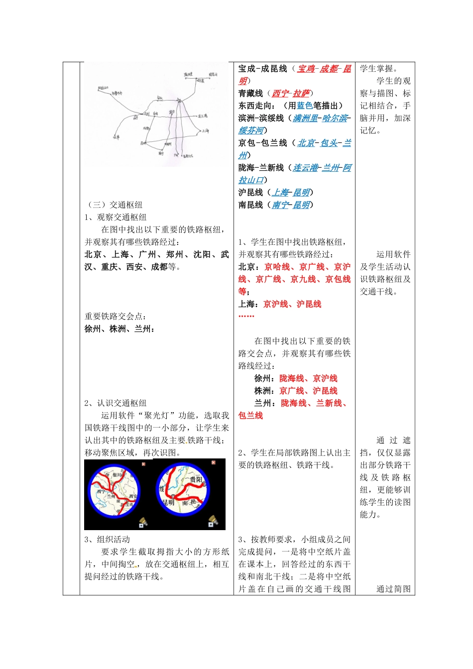 八年级地理上册 第4章 第3节 合理发展交通运输（第1课时）教案 （新版）商务星球版_第3页