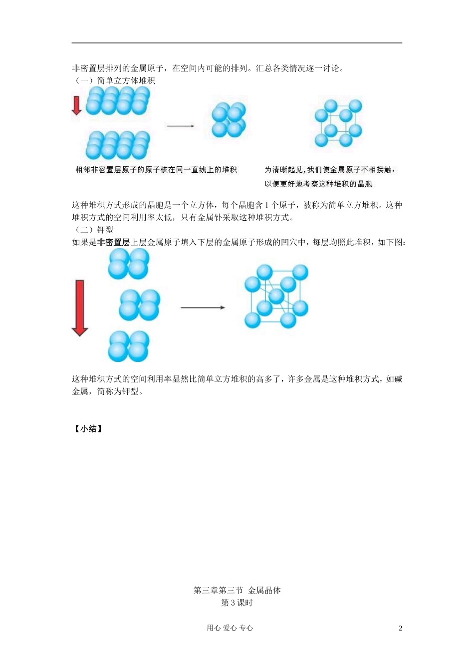 高中化学《金属晶体》教案14 新人教版选修3_第2页