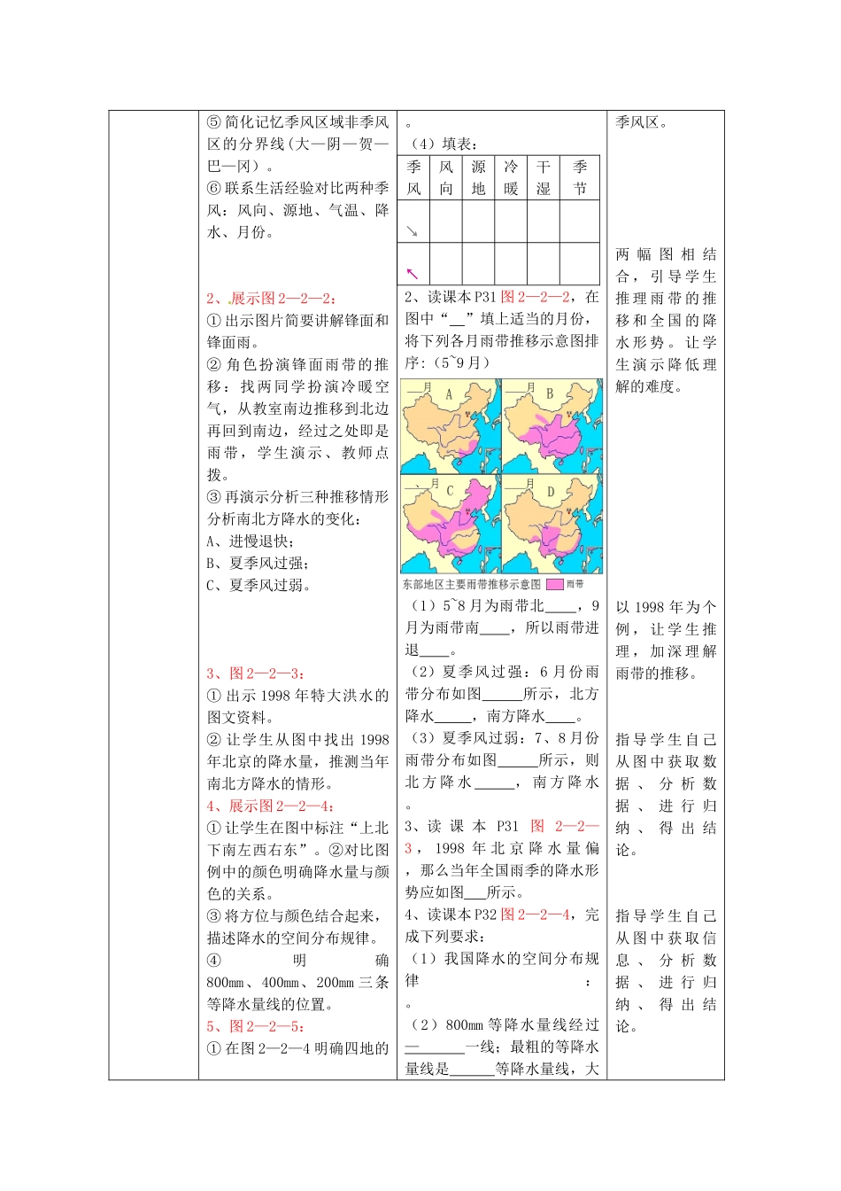 八年级地理上册 第2章 第2节 气候基本特征（第1课时）教案 （新版）商务星球版_第3页