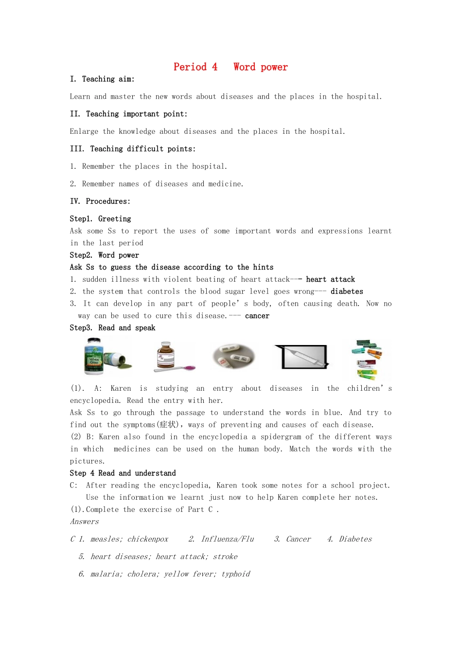 高中英语 Unit 2 Fit for life wordpower教案 牛津译林版选修7_第1页