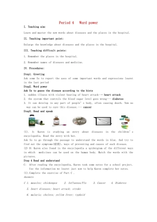 高中英语 Unit 2 Fit for life wordpower教案 牛津译林版选修7