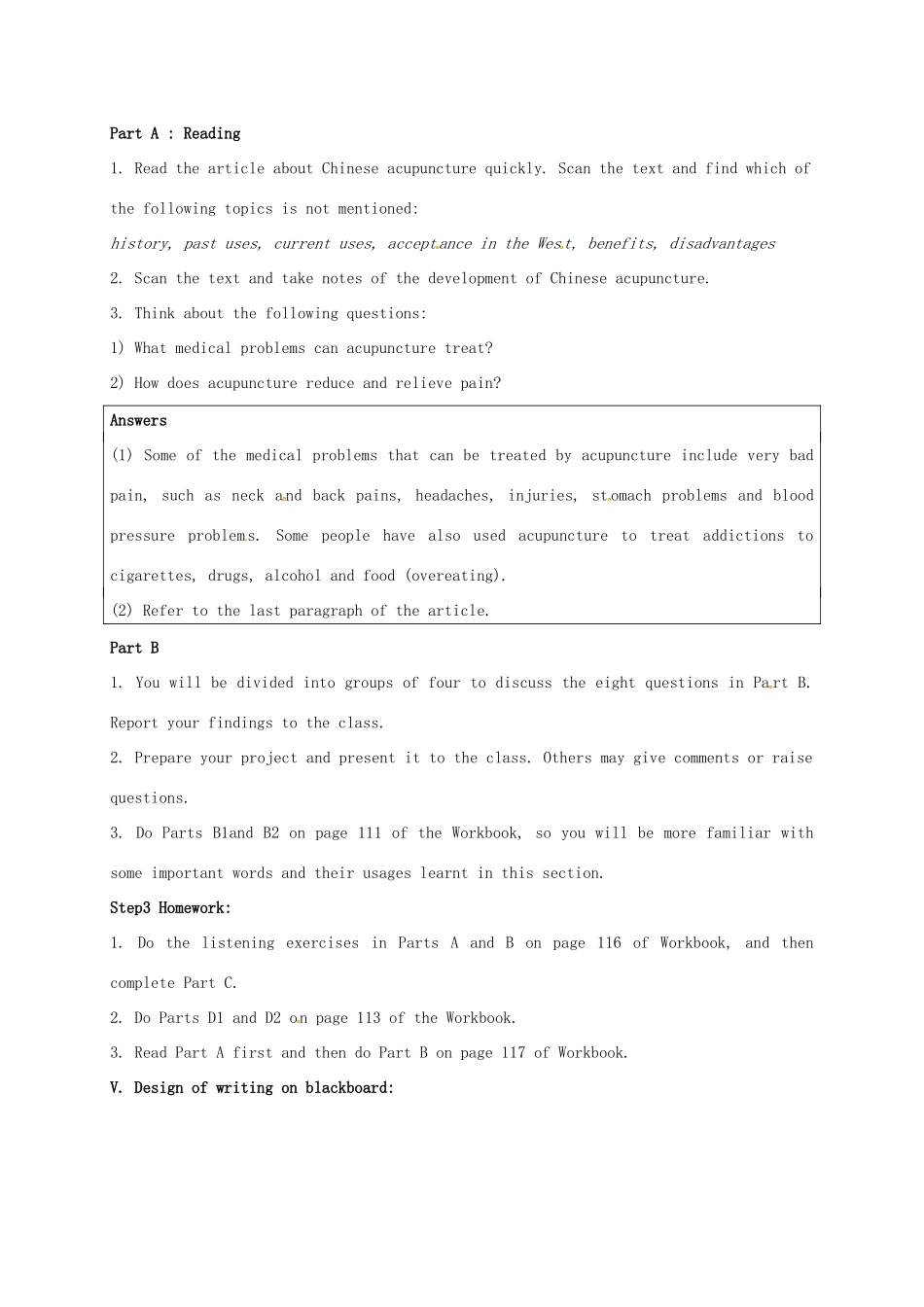 高中英语 Unit 2 Fit for life project1教案 牛津译林版选修7-牛津版高二选修7英语教案_第2页