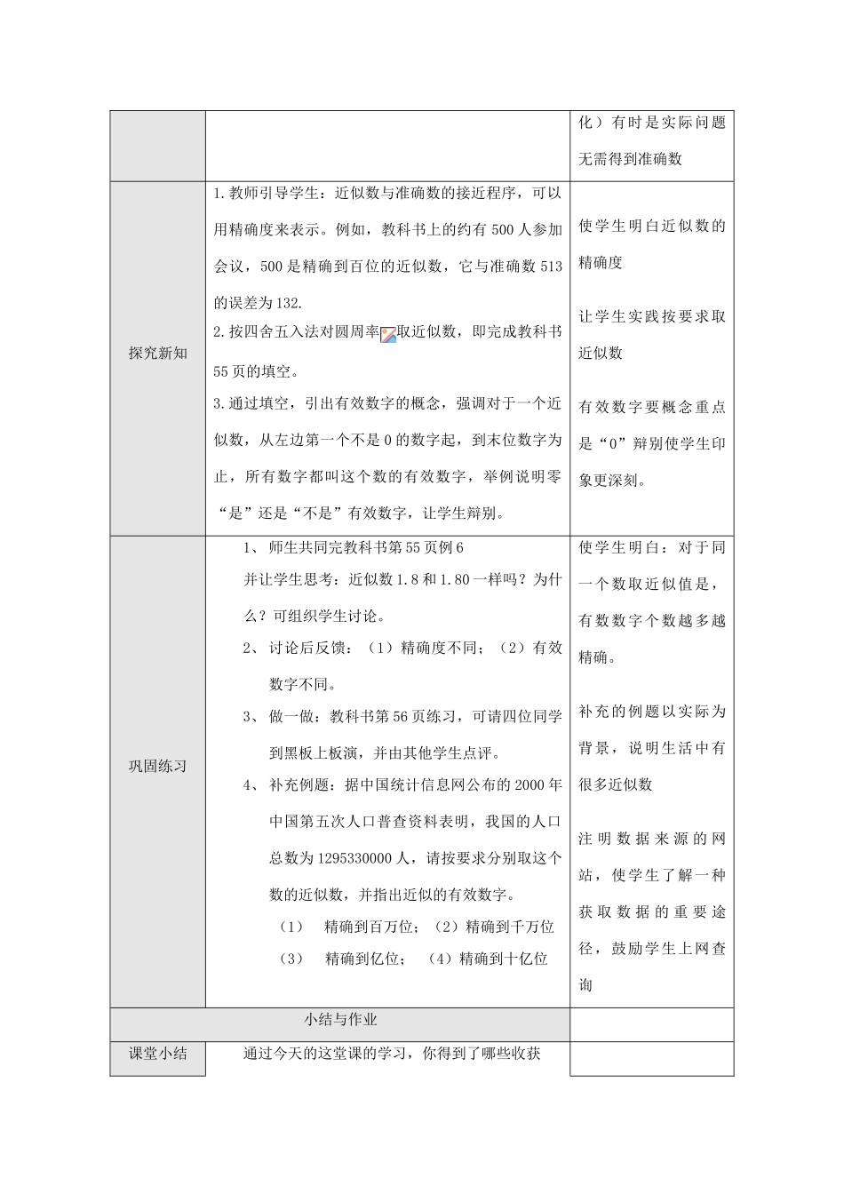 江苏省淮安市开明中学七年级数学上册 1.5.3《科学记数法和有效数字》教案 苏科版_第2页