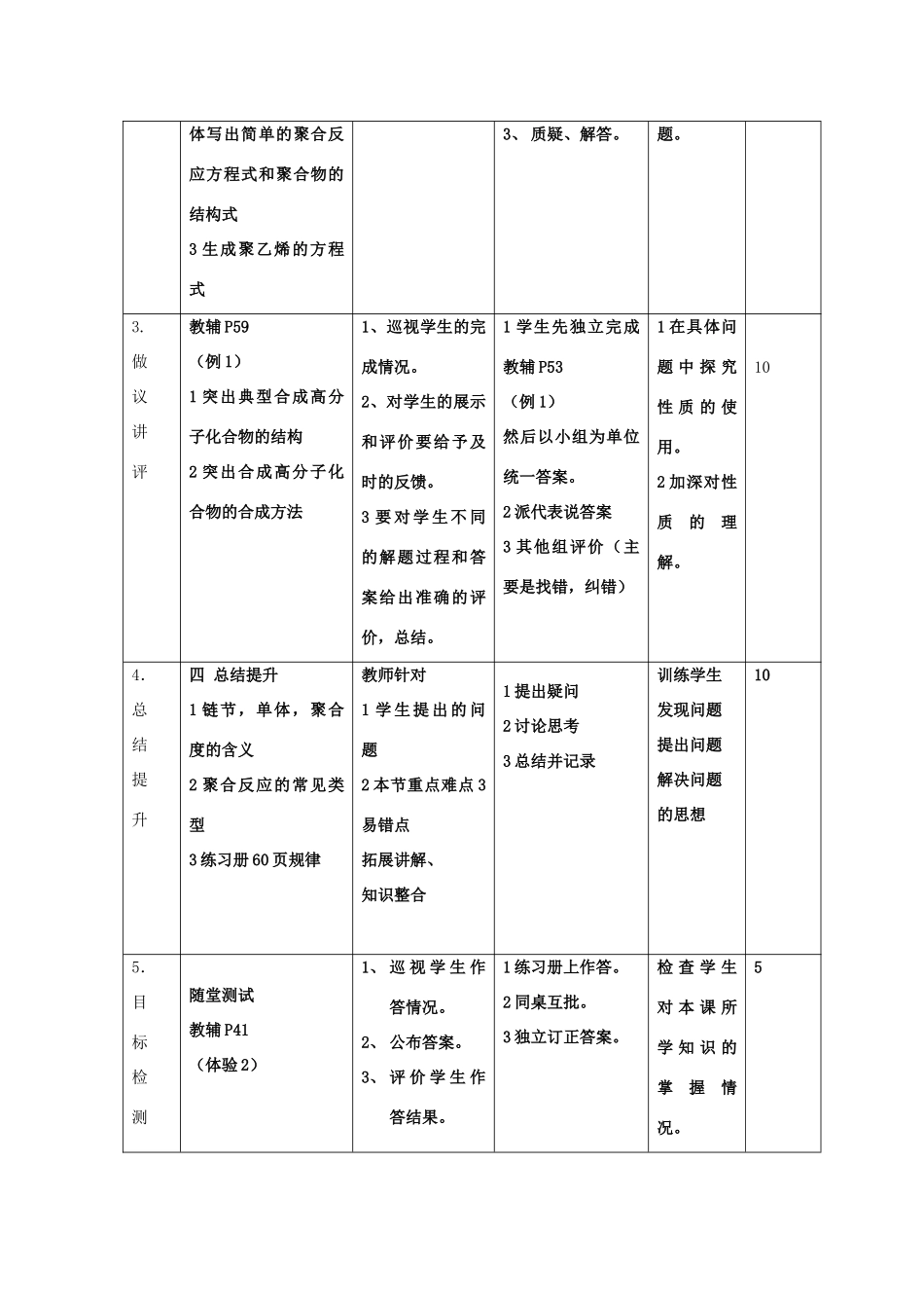 高中化学 第五章 进入合成有机高分子化合物的时代 5.1 合成高分子化合物的基本方法复习课教案 新人教版选修5-新人教版高二选修5化学教案_第2页