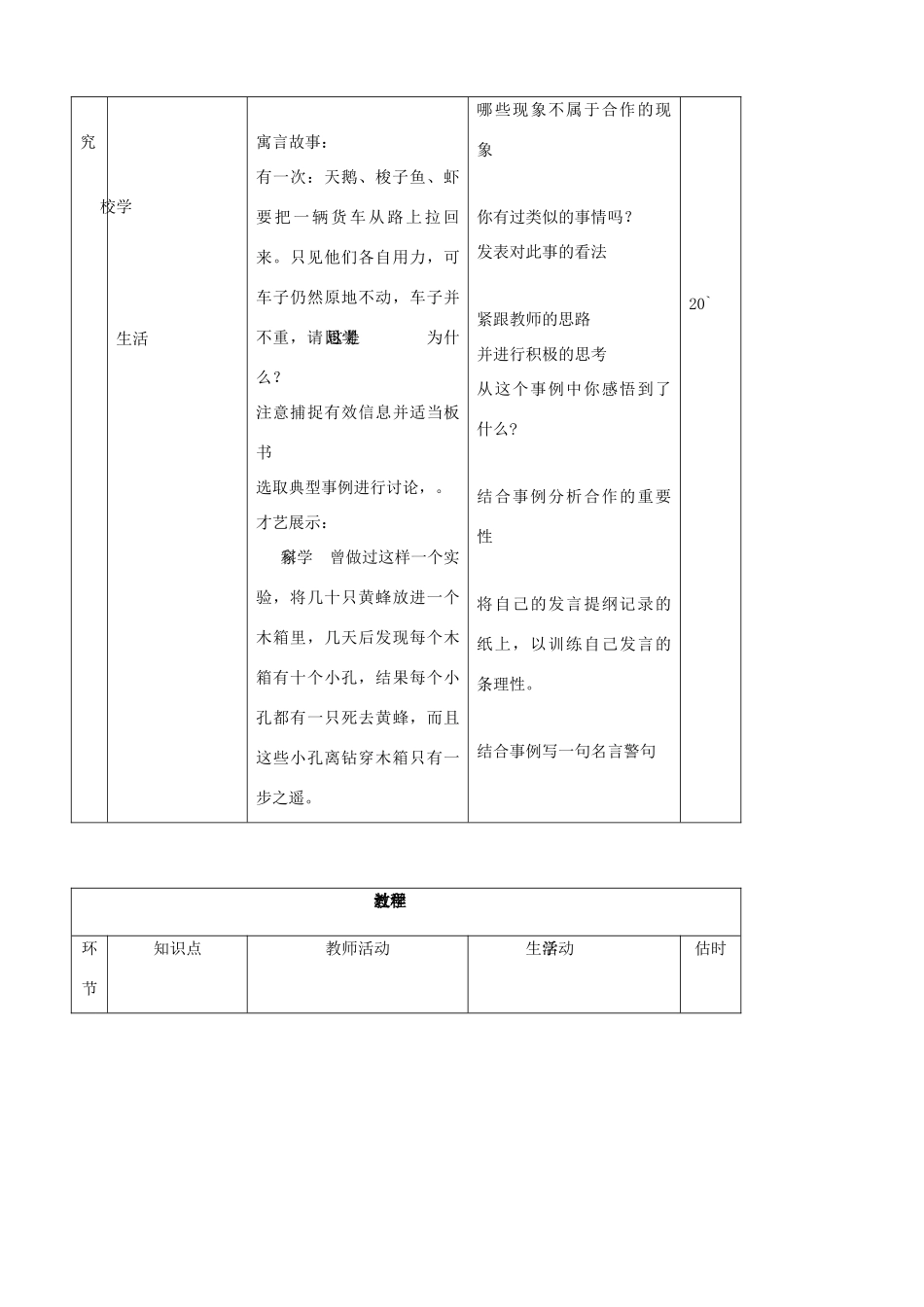 八年级思品上册 9合作使生活之路更宽畅同步教案 鲁教版_第3页