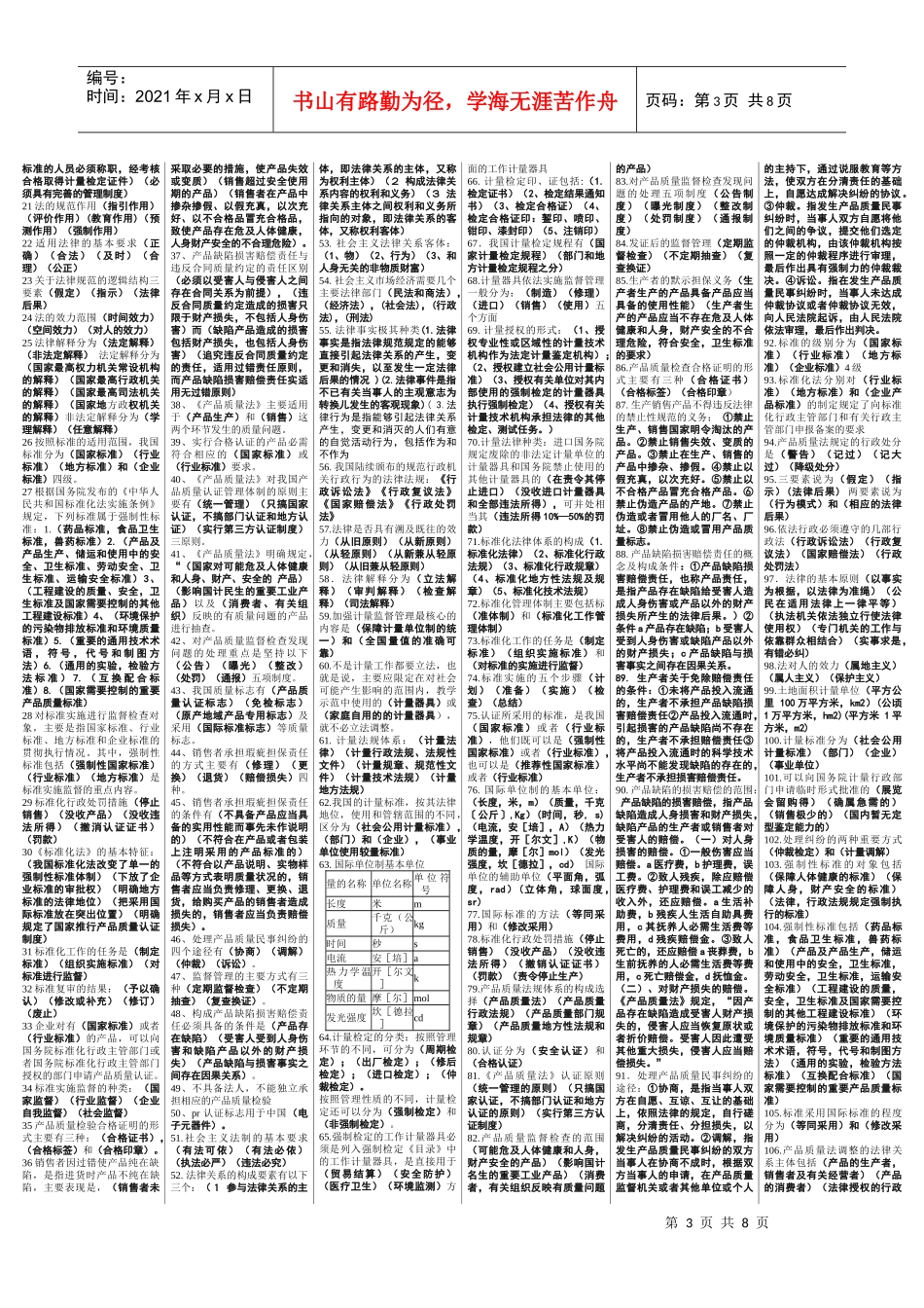 技术监督法律法规最终复习资料_第3页