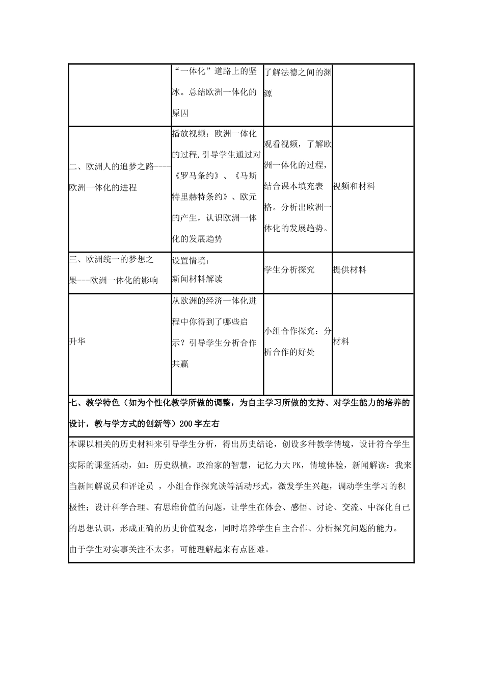高中历史 第24课 欧洲的经济区域一体化教案3 岳麓版必修2-岳麓版高一必修2历史教案_第3页