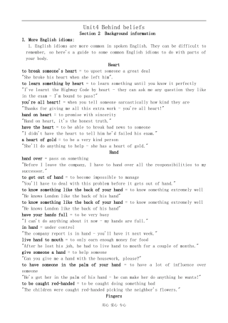 高中英语Unit4 Behind beliefs--Background information牛津版选修9