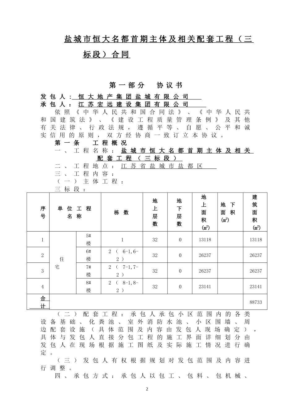 某地产名都主体及相关配套工程合同_第3页