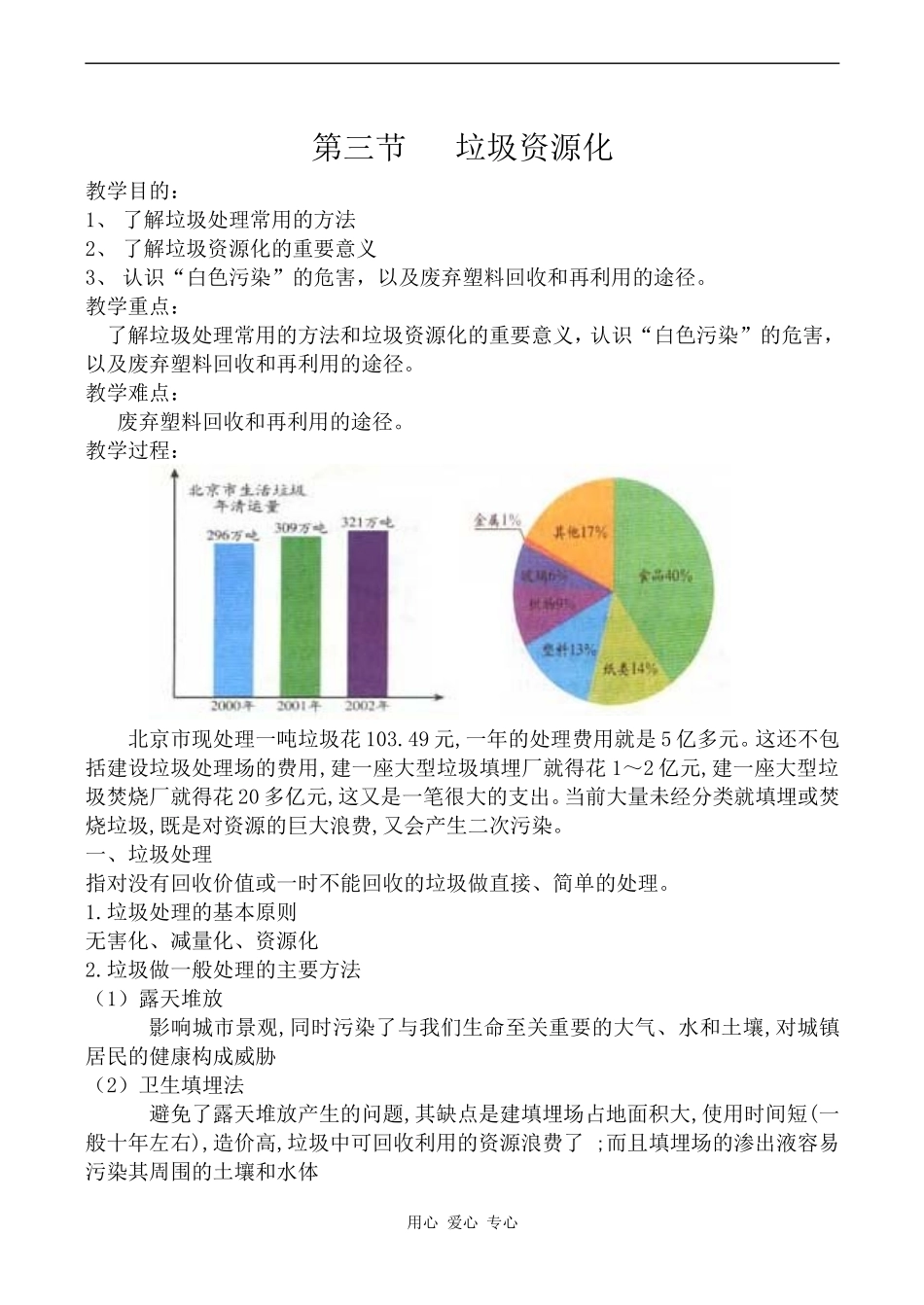 高中化学垃圾资源化人教版选修一_第1页