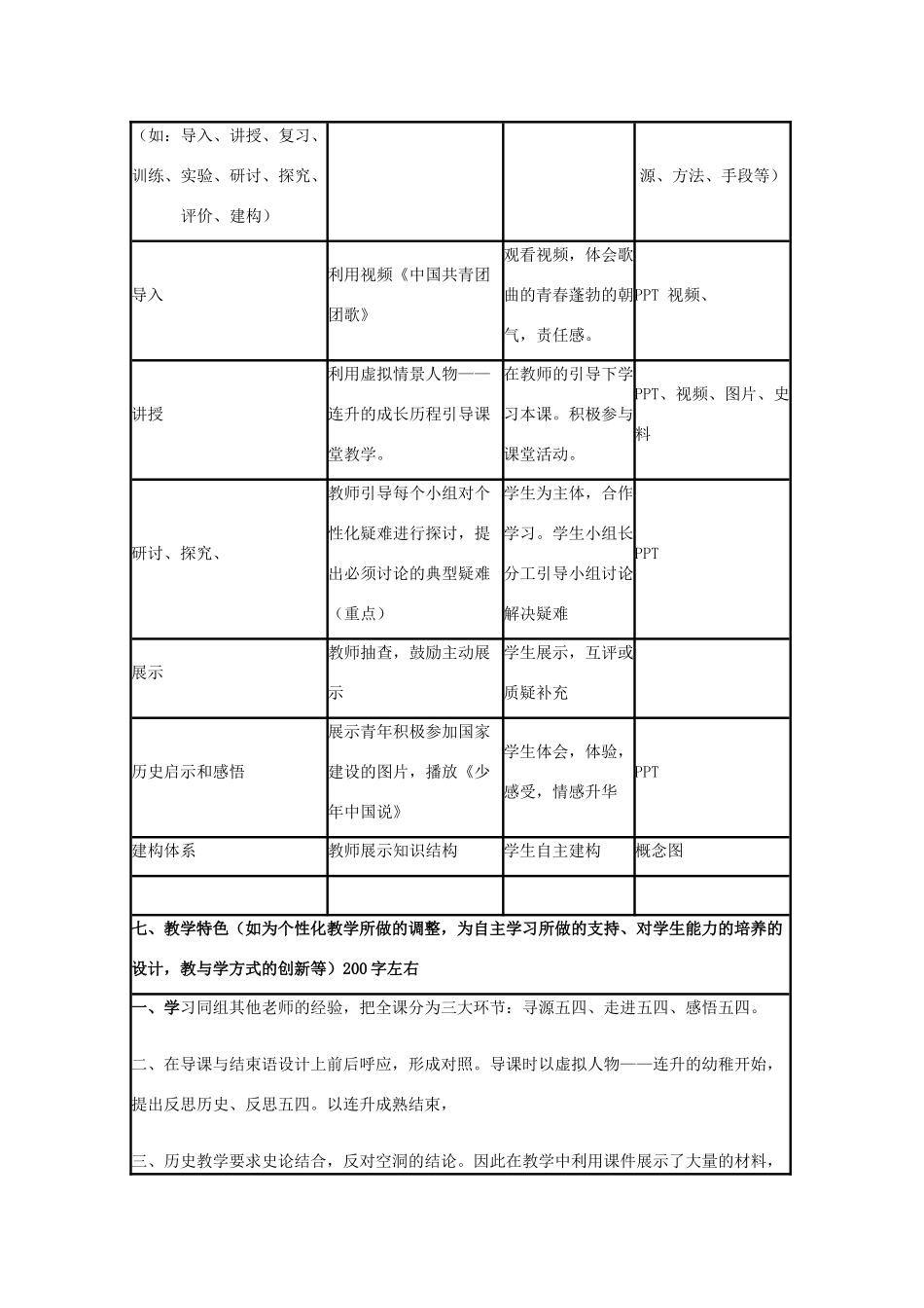 高中历史 第16课 五四爱国运动教案12 岳麓版必修1-岳麓版高一必修1历史教案_第3页