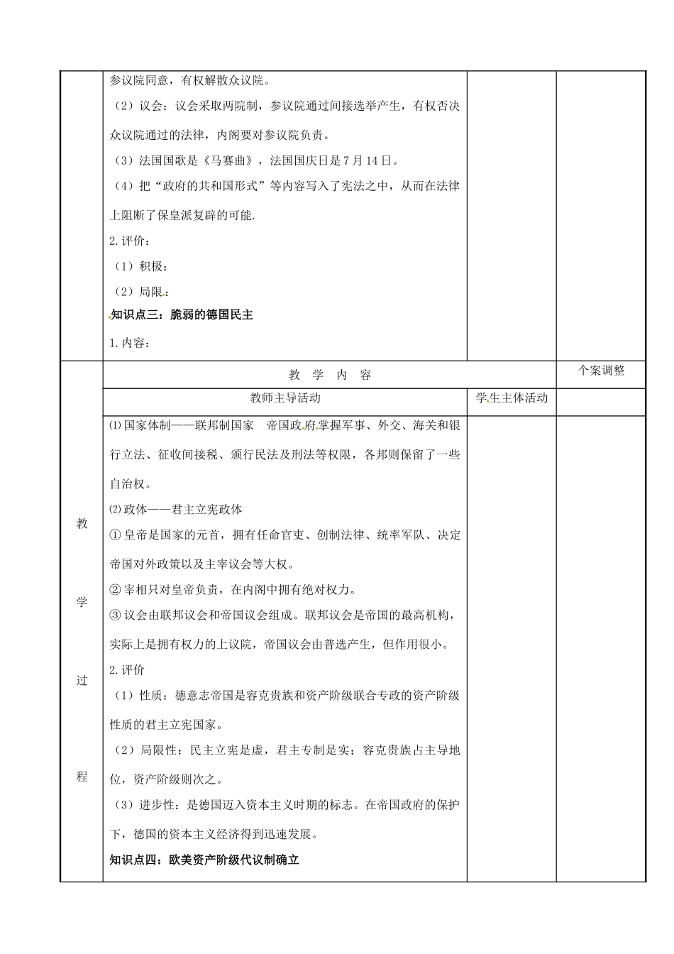 高中历史 专题七 近代西方民主政治的确立与发展 第22课 民主政治的扩展教案 人民版必修1-人民版高一必修1历史教案_第2页