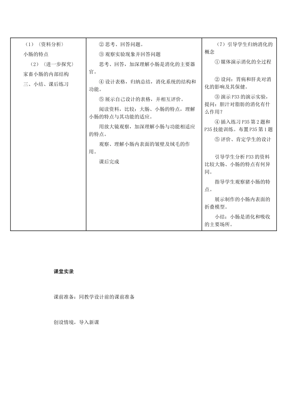 （湖南地区）中考生物复习 第五单元 第一节 人的食物来源于环境 消化和吸收教学设计-人教版初中九年级全册生物教案_第2页