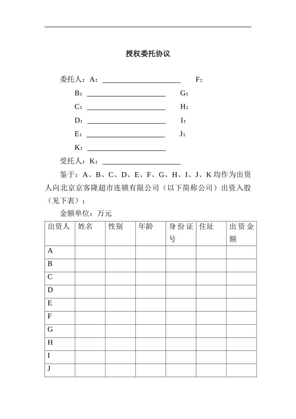授权委托协议_第1页