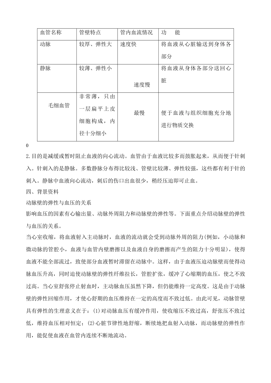 八年级生物鲁教版血流的管道 血管_第2页