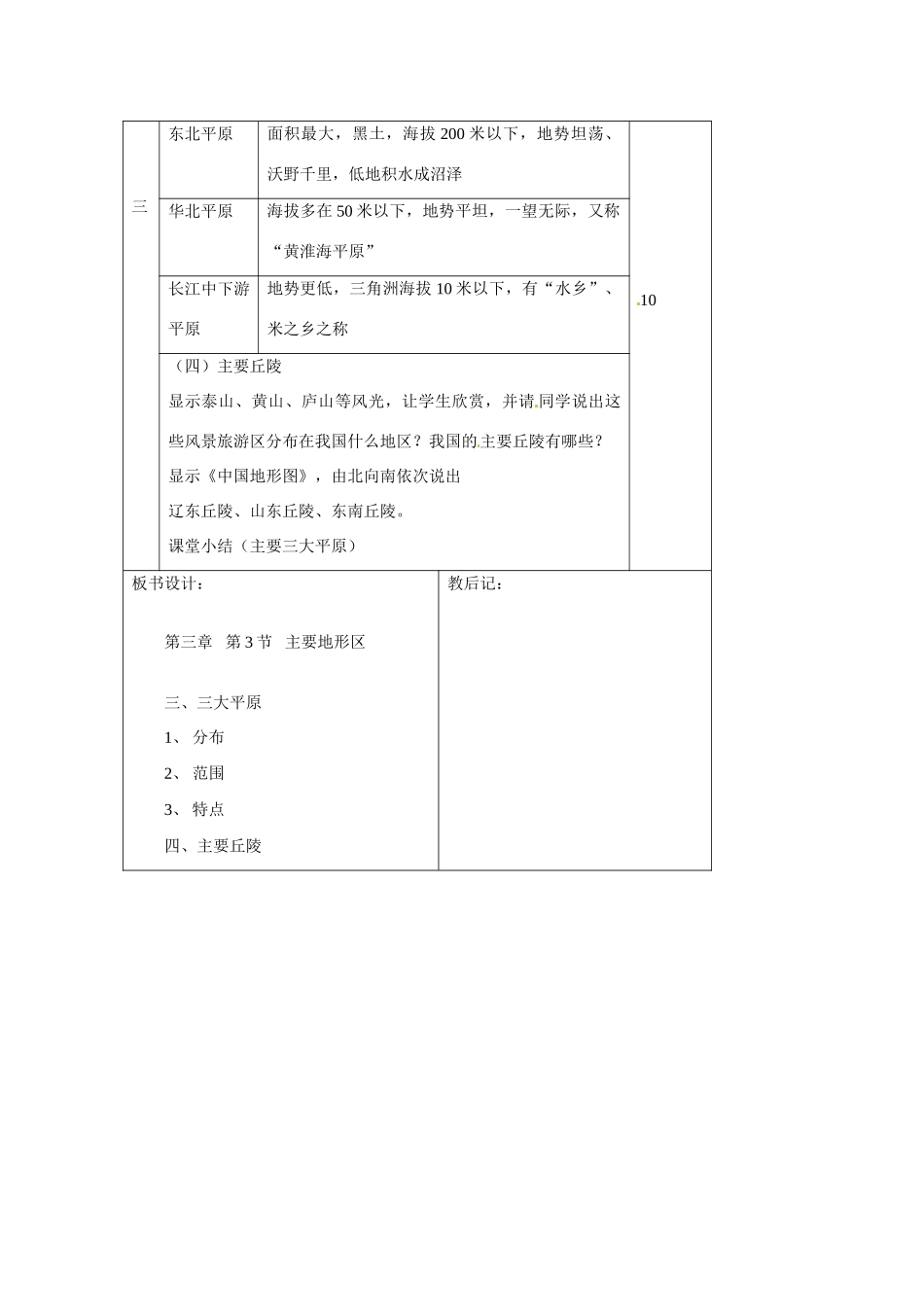 八年级地理上册 第一节中国的地形（4）教案 湘教版_第3页