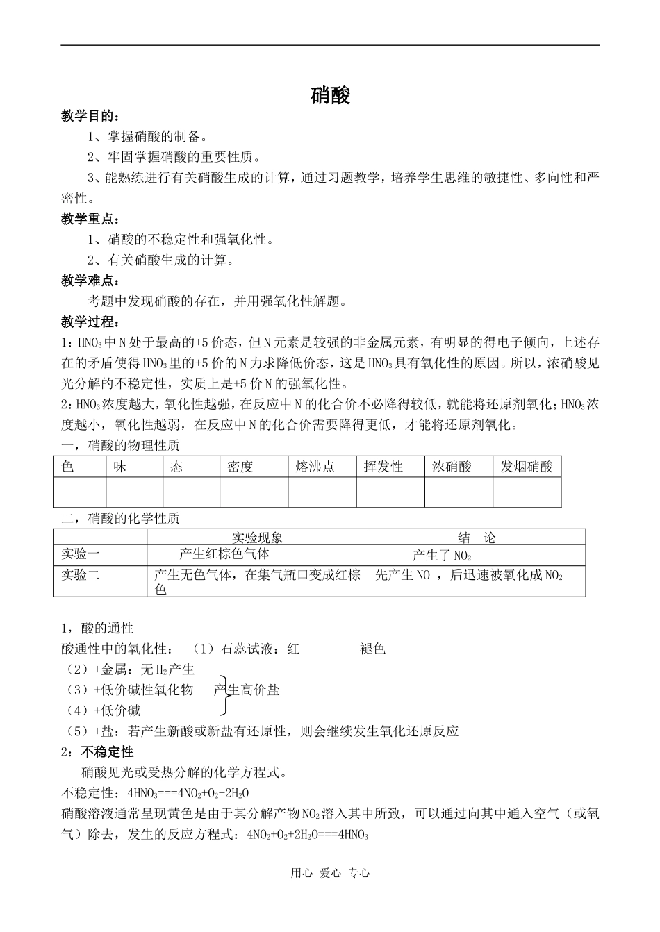 高中化学硝酸苏教版必修一_第1页