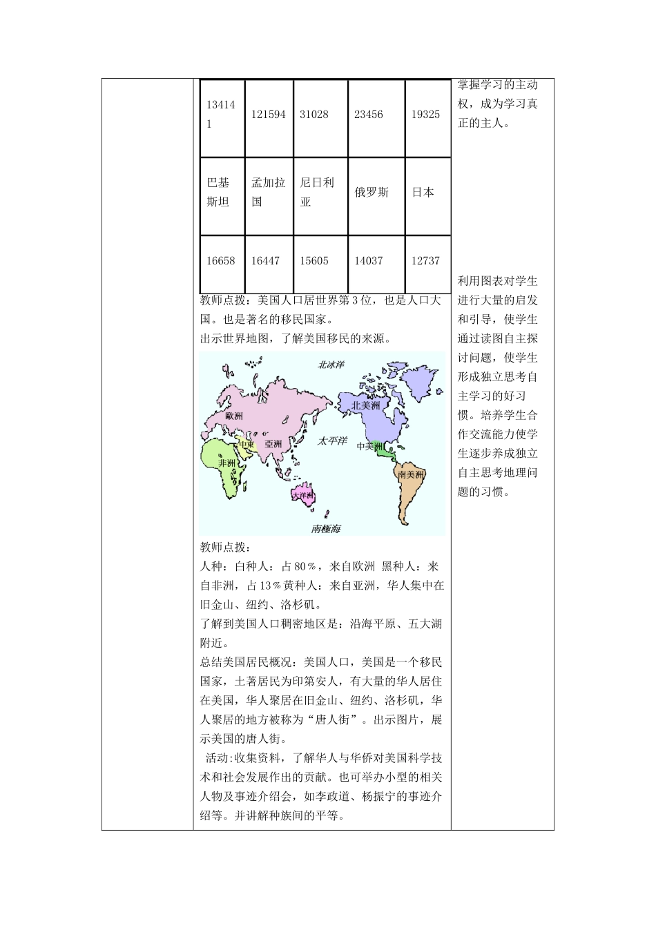 八年级地理下册 7.2美国教案2 中图版-中图版初中八年级下册地理教案_第2页