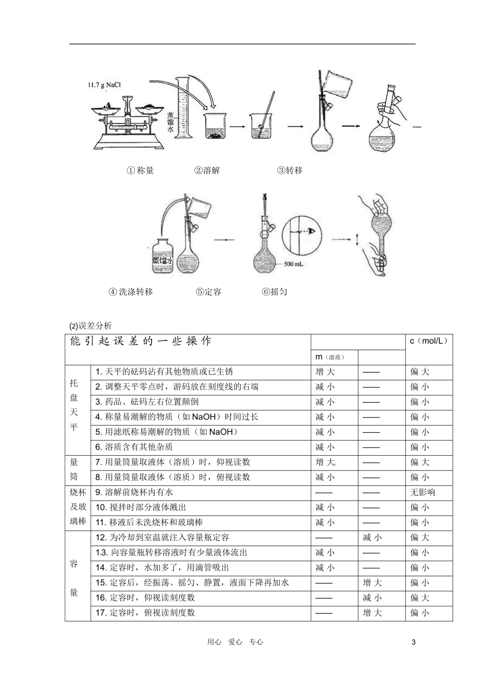 高中化学 第二节：物质的量教案 新人教版必修1_第3页