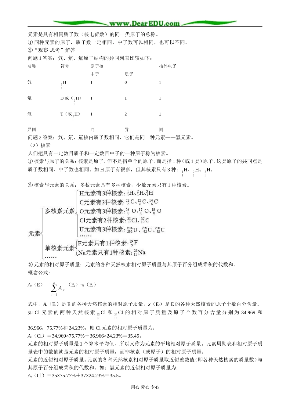 高中化学原子结构 教材分析 鲁科版 必修2_第2页