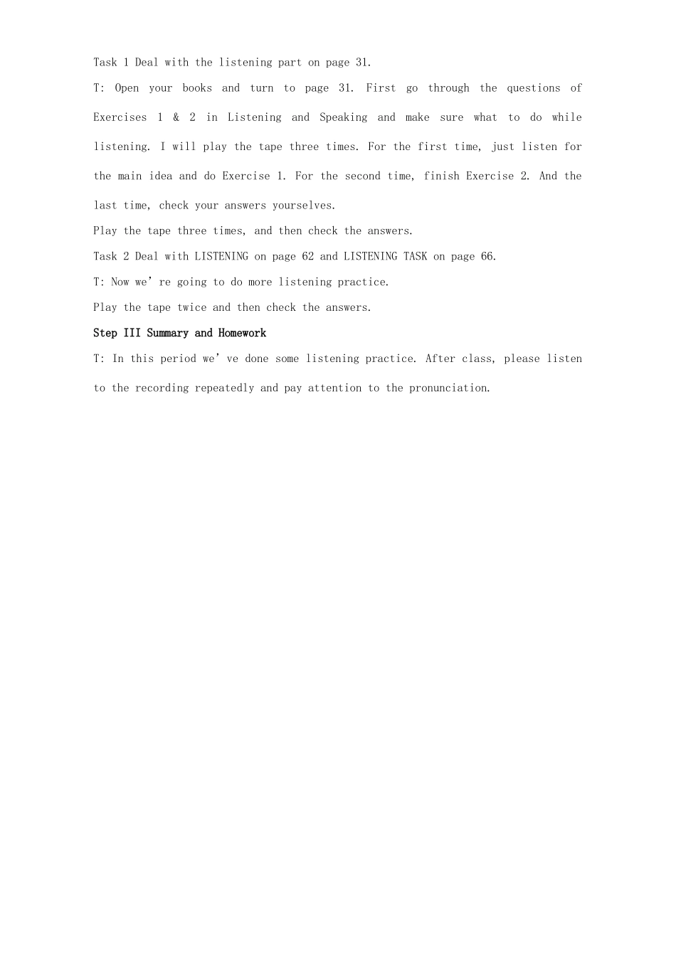 高中英语 Unit 4 Making the news Period 4 Listening and speaking教学设计 新人教版必修5-新人教版高二必修5英语教案_第2页