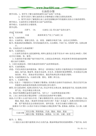 高中化学必修选修石油的分馏