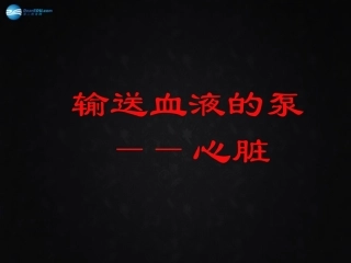湖南省长沙市长郡芙蓉中学七年级生物下册《4.4.3 输送血液的泵—心脏》课件 新人教版