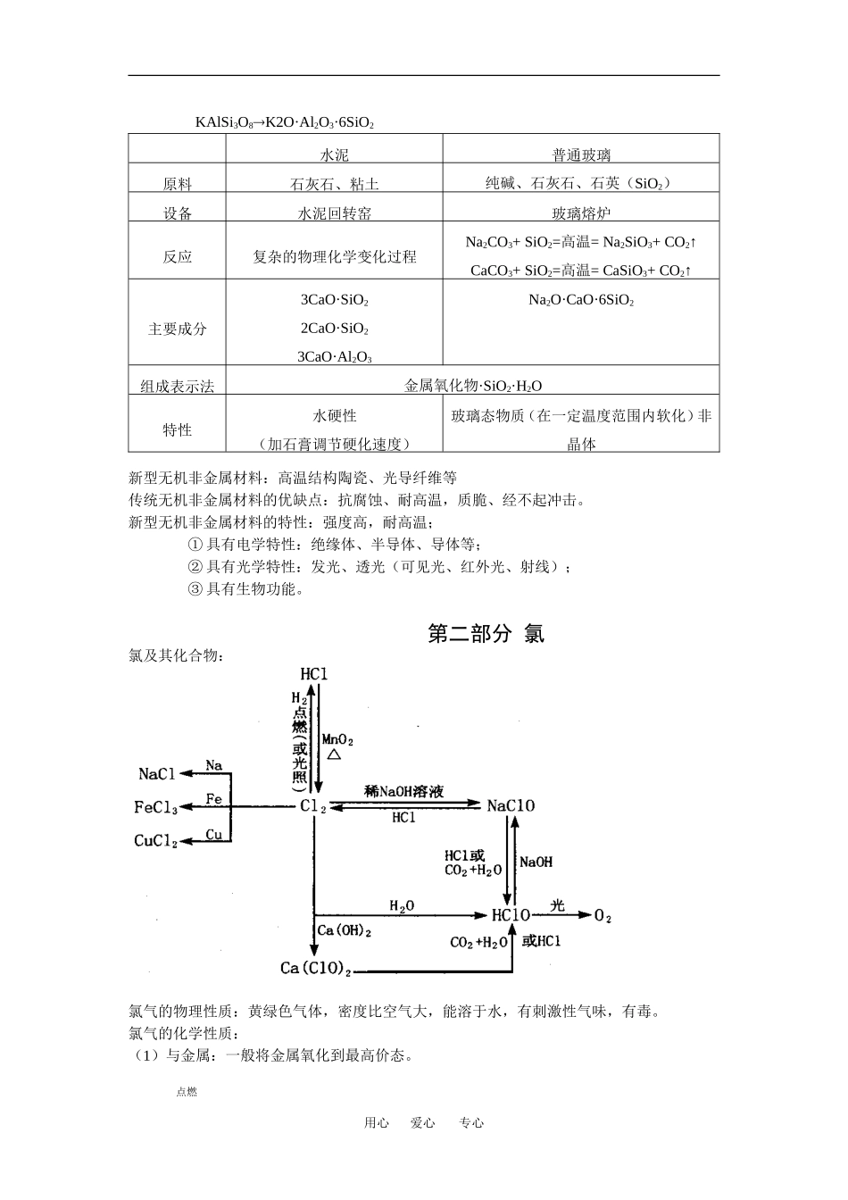 高中化学：非金属及其化合物教案鲁科版高一_第3页