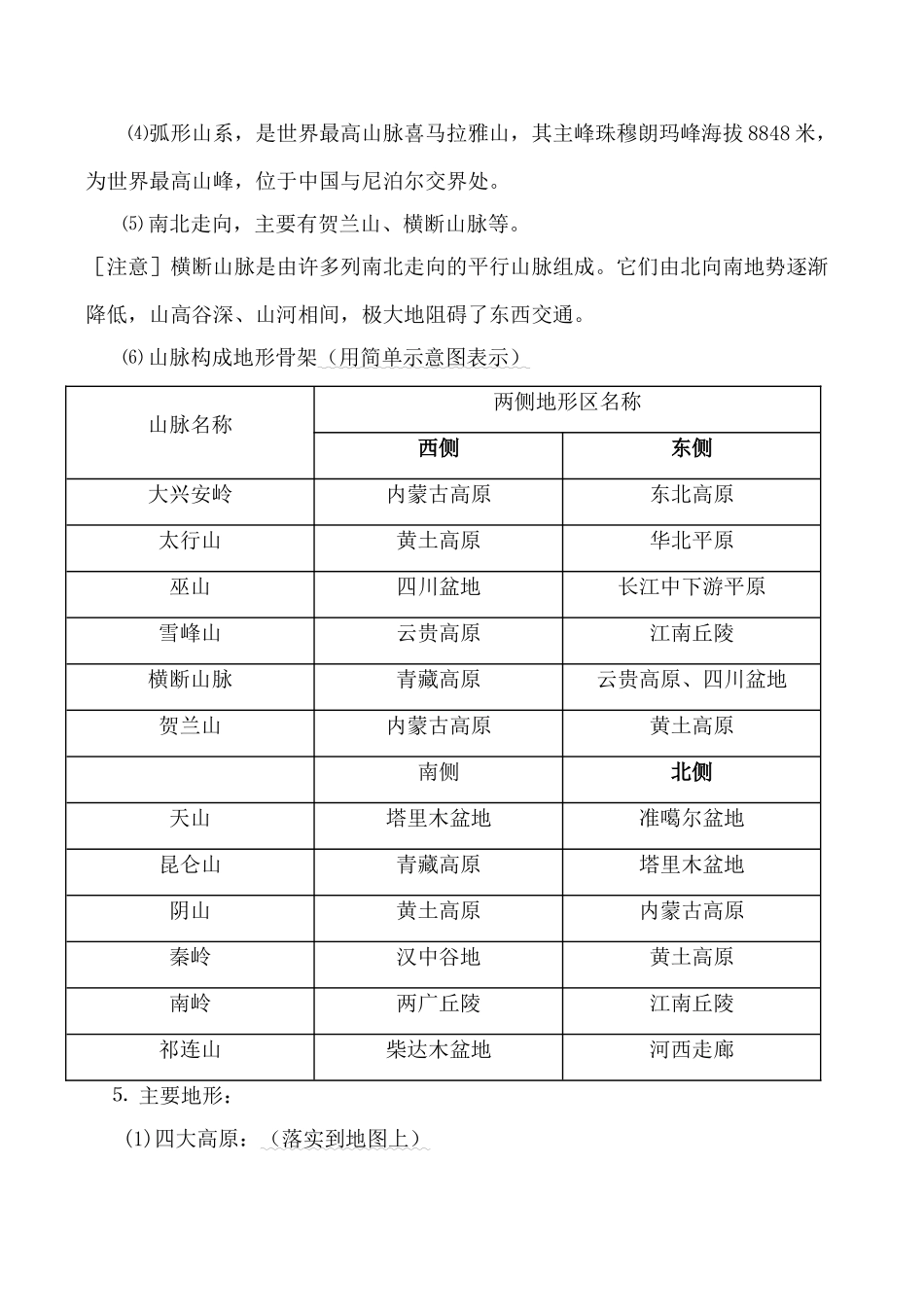 八年级地理中国的地形湘教版_第3页