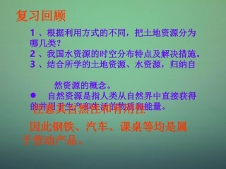 八年级地理上册 第3章 活动课 合理利用与保护自然资源课件 （新版）商务星球版