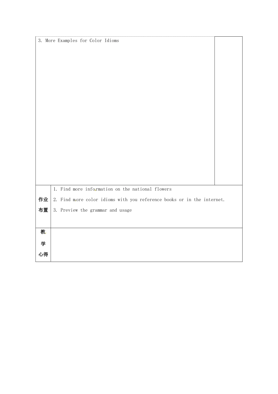 高中英语 Unit 3 The meaning of colour教案7 牛津译林版选修9-牛津版高二选修9英语教案_第3页