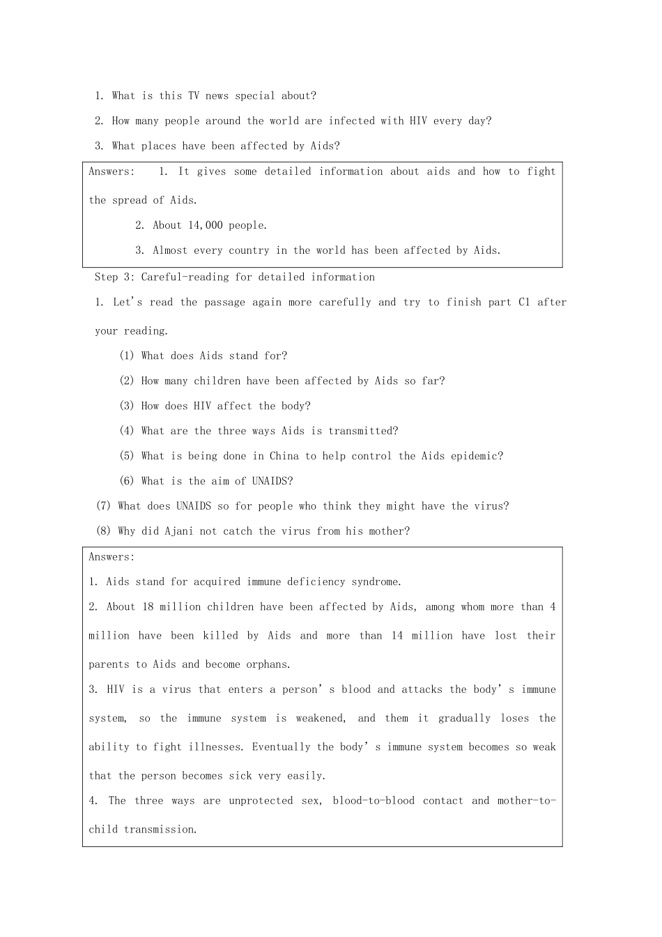 高中英语 Unit3 protecting ourselves-reading精品教案 牛津译林版选修10_第2页