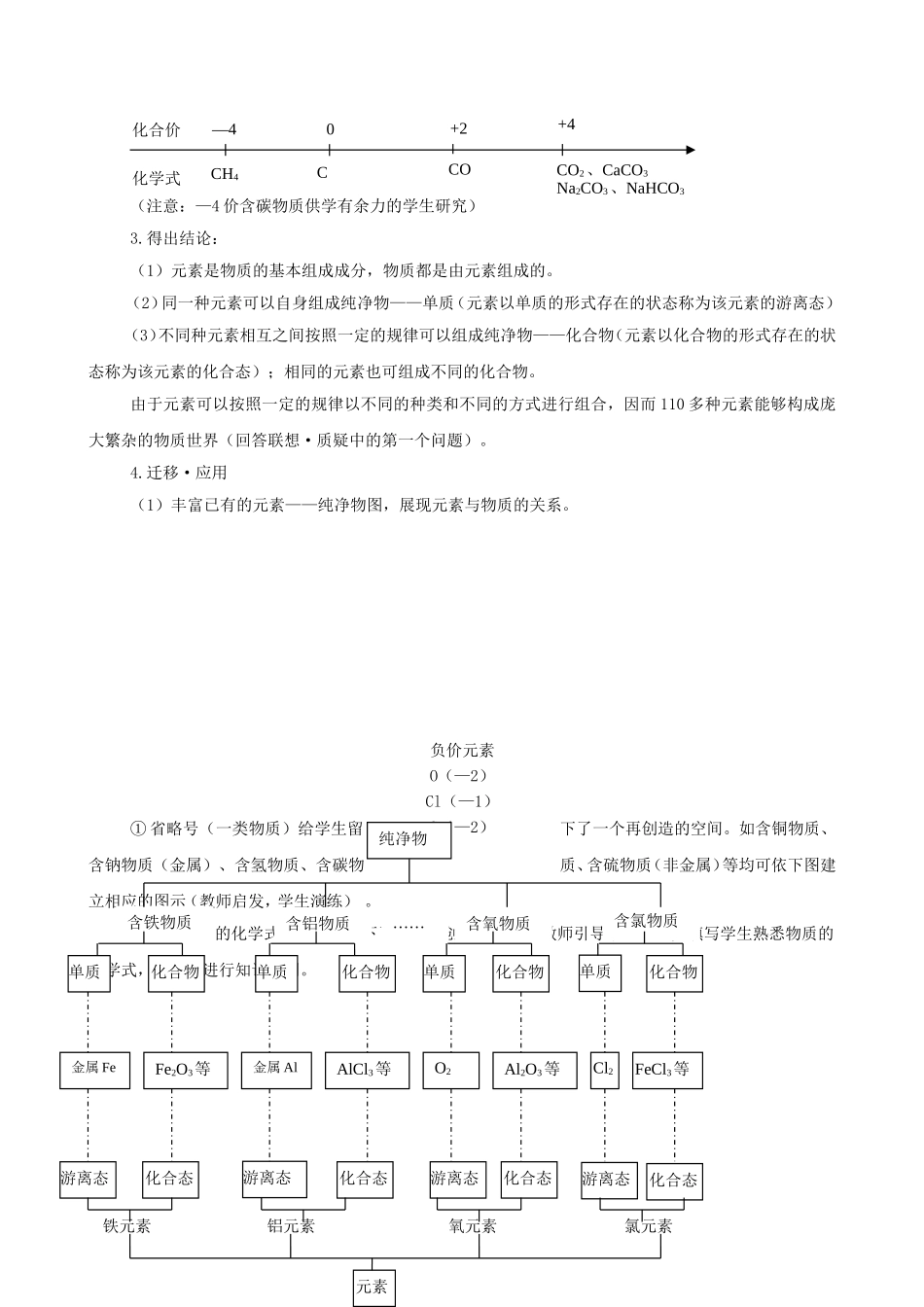 高中化学第2章 元素与物质世界教案与练习 必修一_第3页
