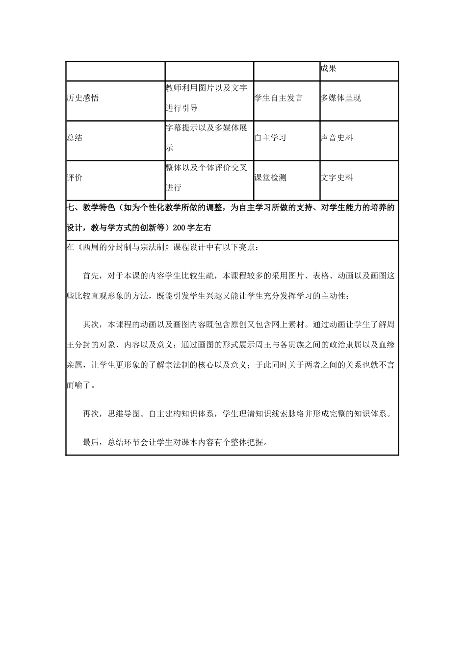 高中历史 第1课 夏商制度与西周封建教案4 岳麓版必修1-岳麓版高一必修1历史教案_第3页