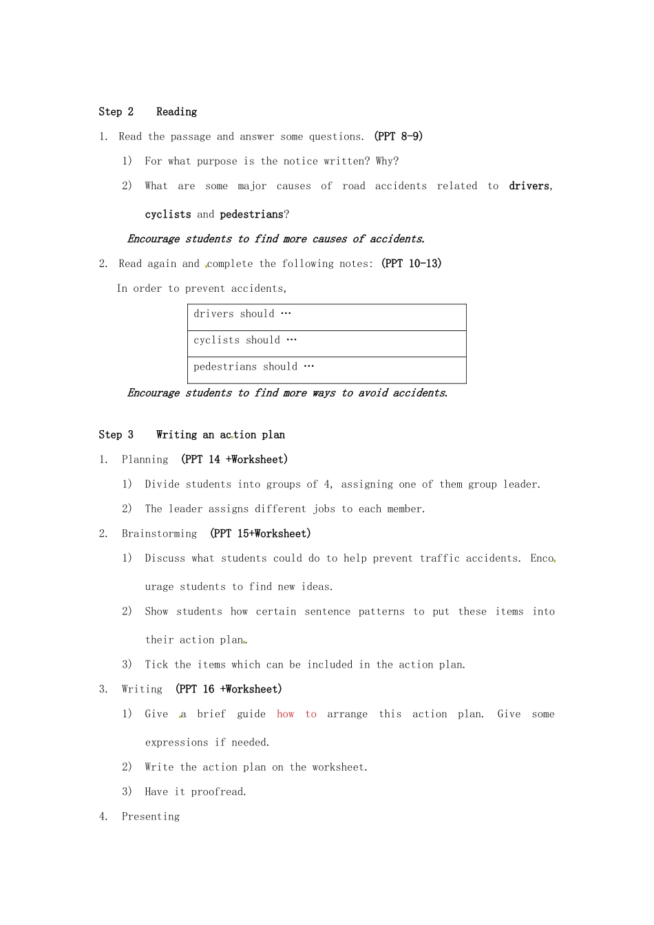 高中英语 Unit4 Public transport Project教学设计 牛津译林版选修7-牛津版高二选修7英语教案_第2页