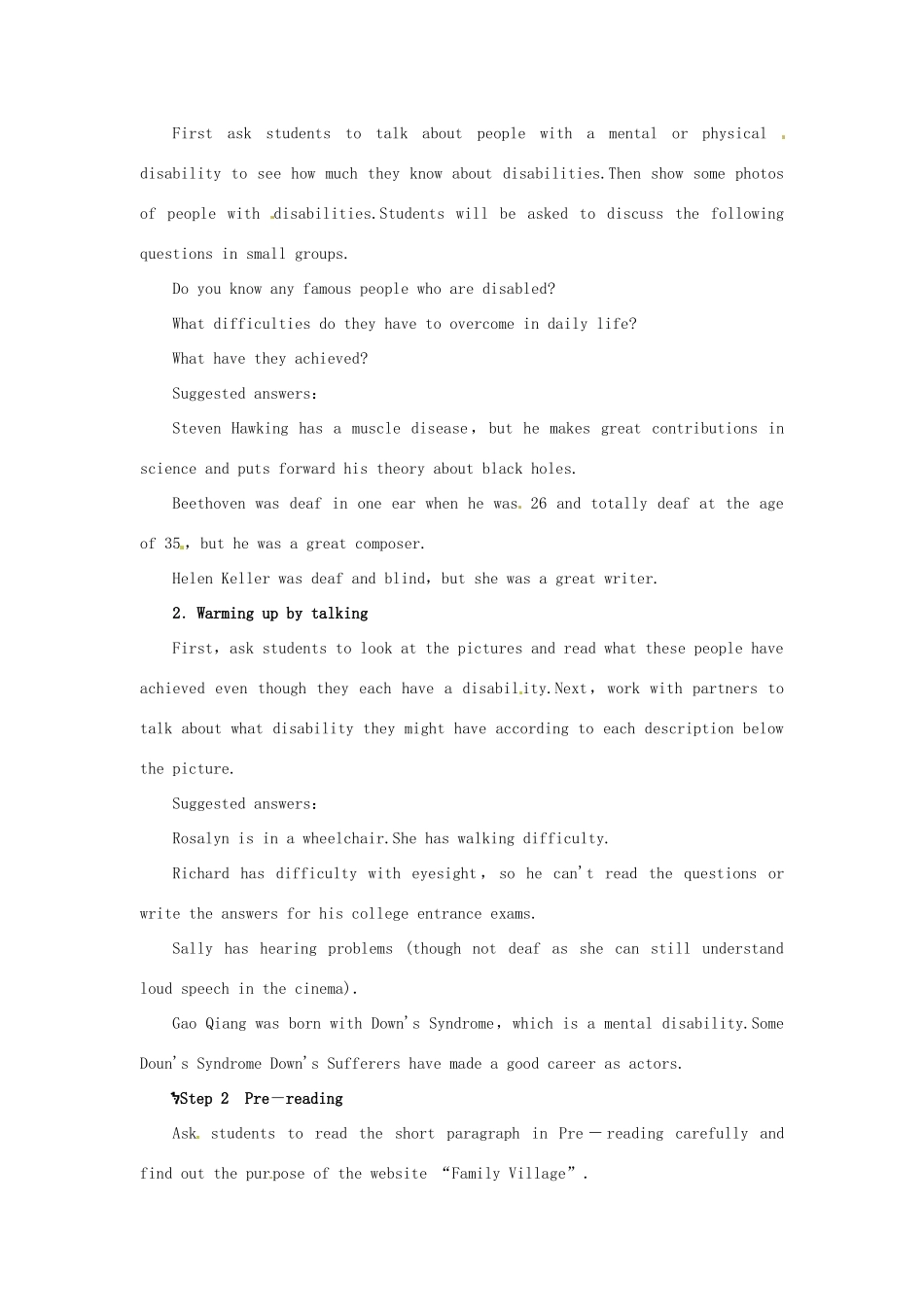 高中英语《Unit1 Living well Period 1 Reading》教案 新人教版选修7-新人教版高二选修7英语教案_第3页