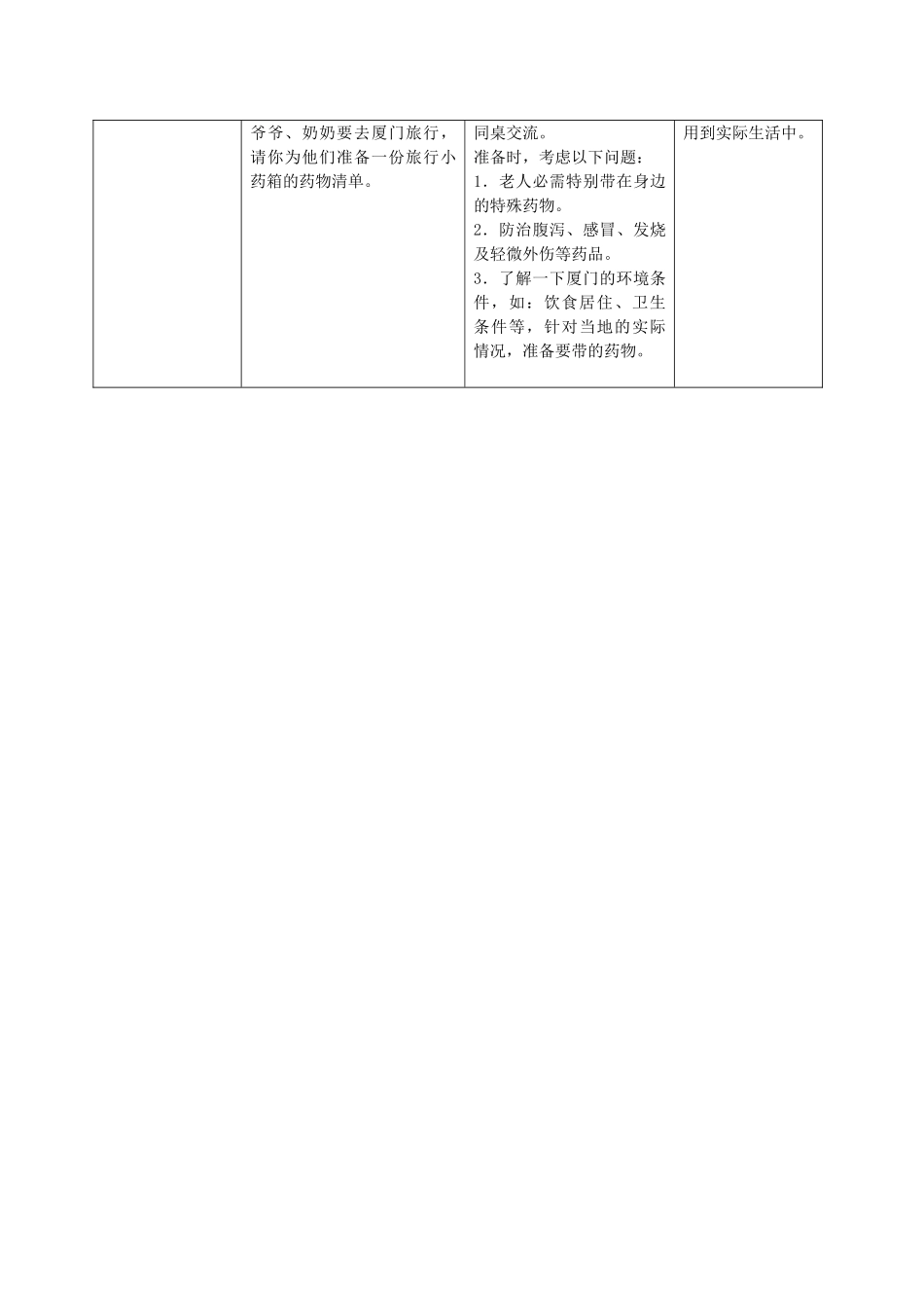 八年级生物上册 第3章 健康与疾病 第3节 医药常识与医疗技术（第1课时）同步教案 沪教版-沪教版初中八年级上册生物教案_第3页