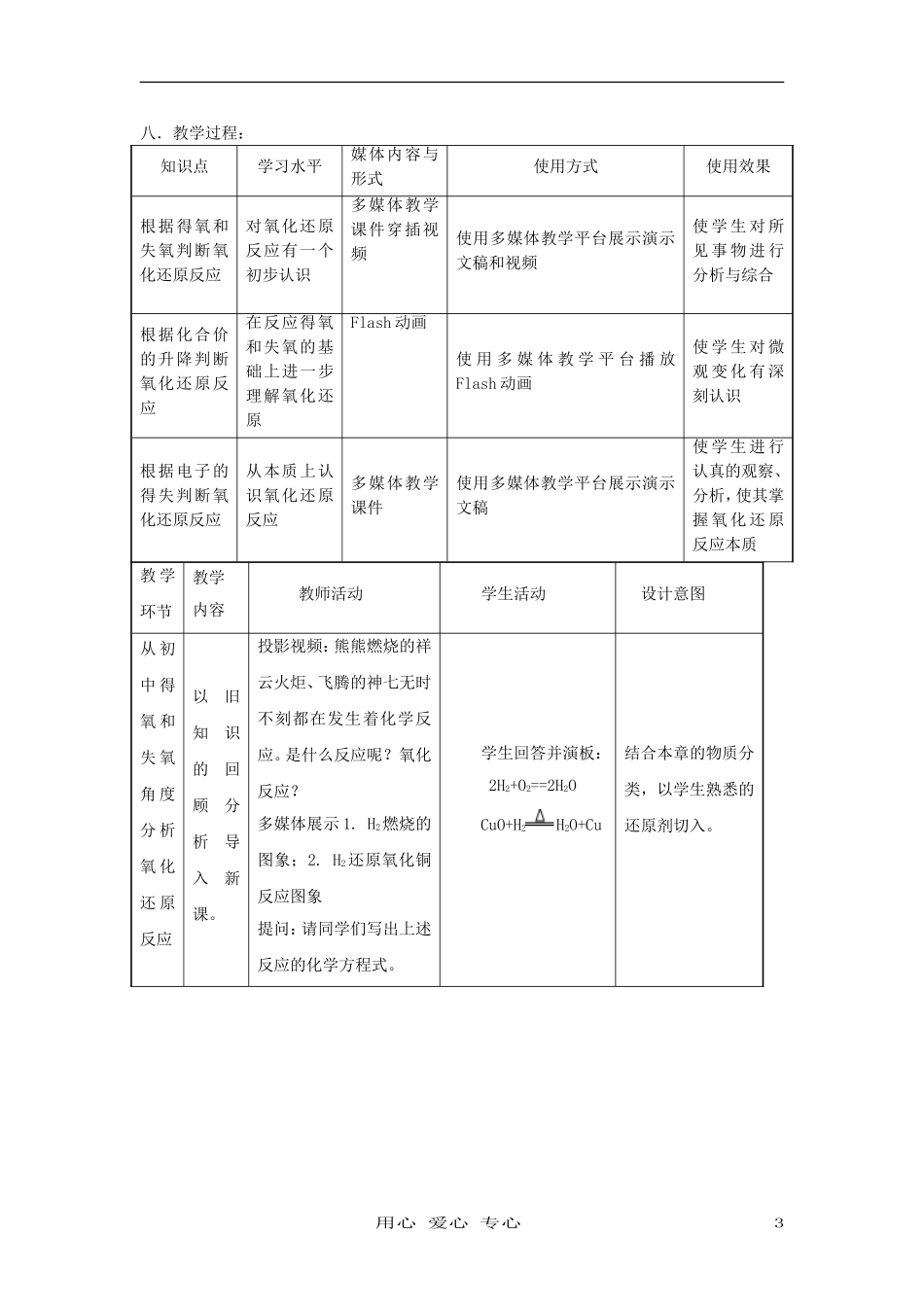 高中化学《氧化还原反应》教案29 新人教版必修1_第3页
