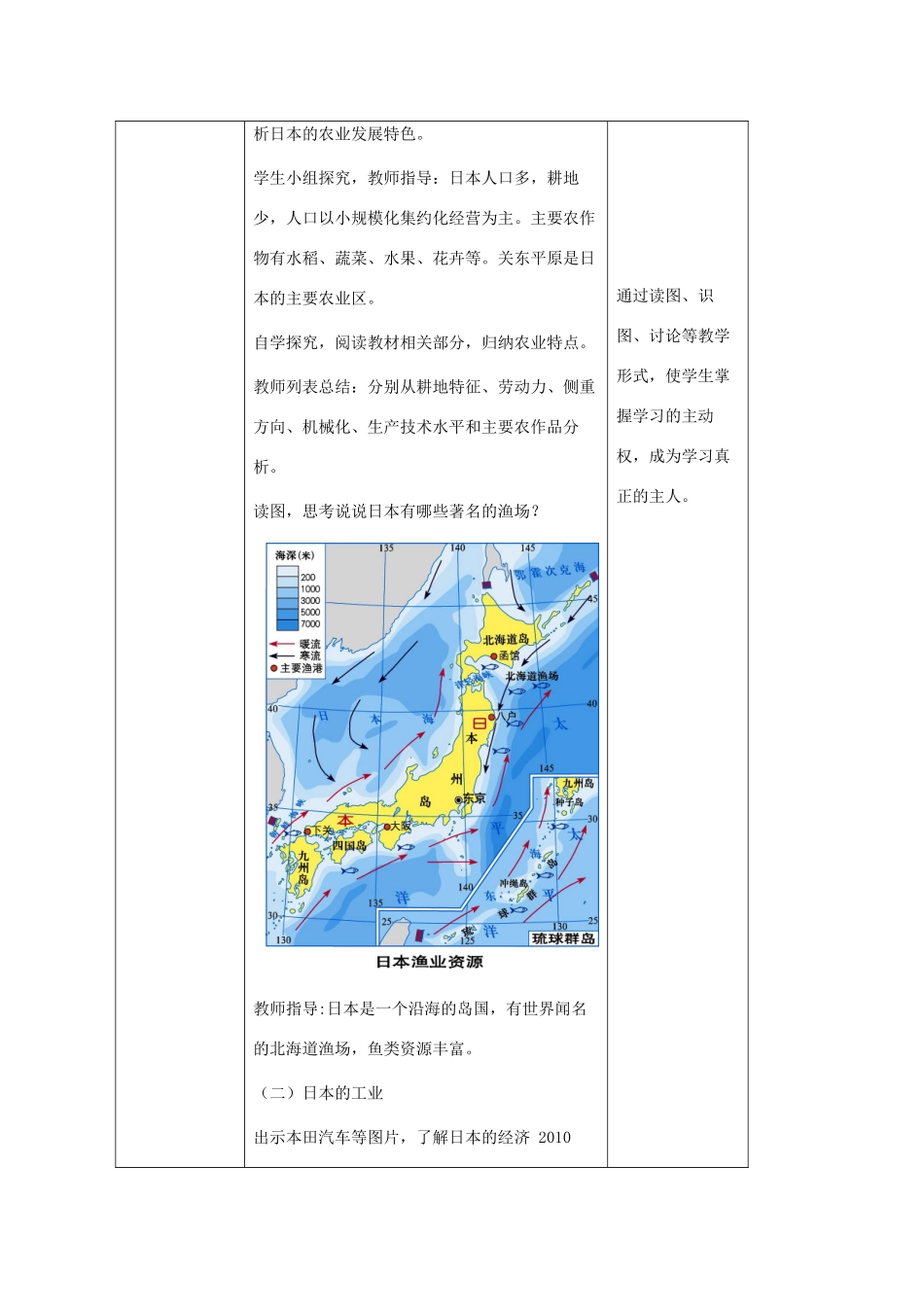八年级地理下册 7.1 日本教案2 中图版-中图版初中八年级下册地理教案_第2页