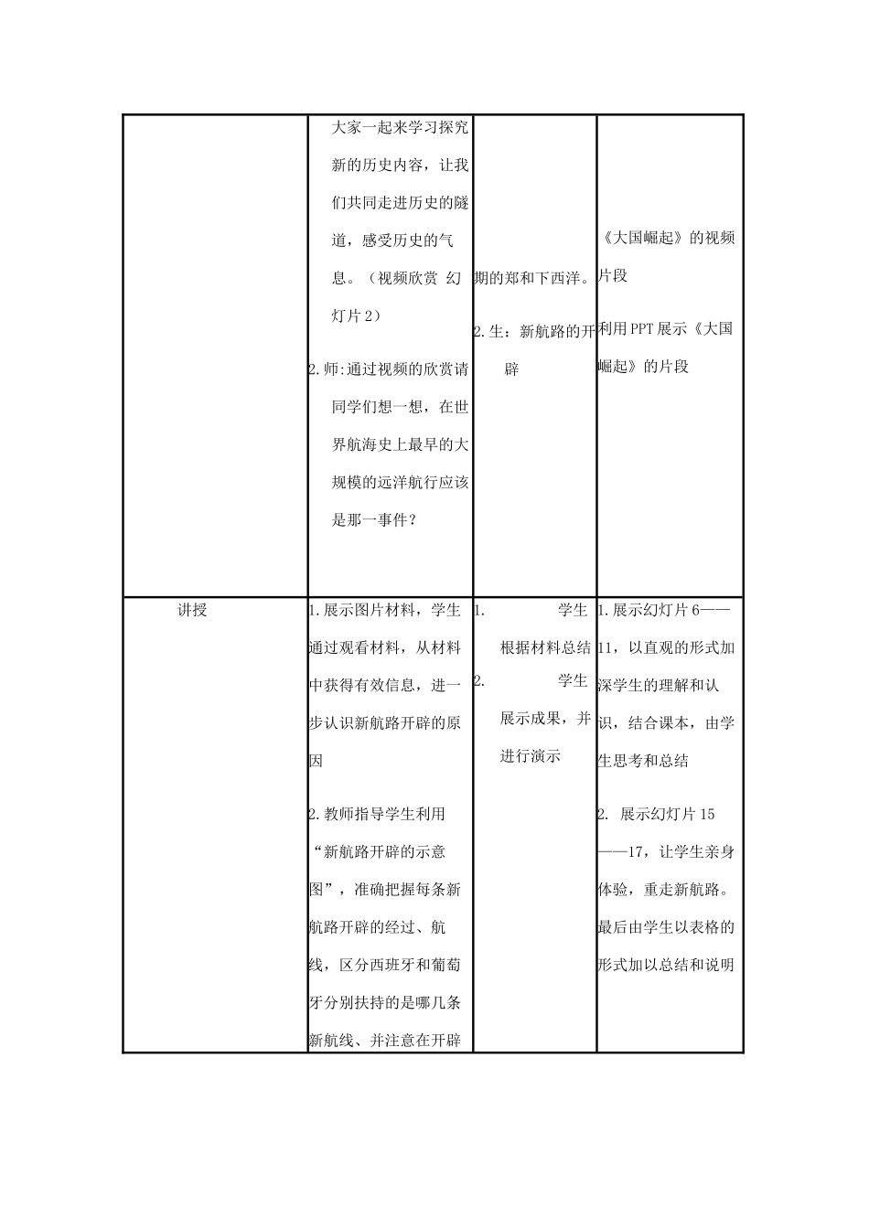高中历史 第7课 新航路的开辟教案32 岳麓版必修2-岳麓版高一必修2历史教案_第3页